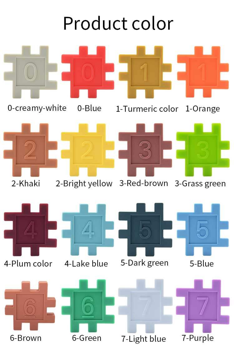 Silicone Blocks Color