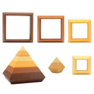 Silicone Pyramid Stacker Toy