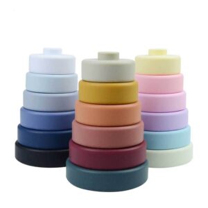Silicone Round Jenga Toy